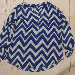 Zac and Rachel Chevron Top